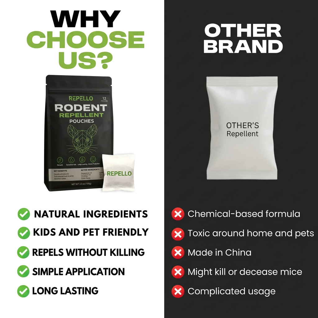 Natural Rodent Repellent Pouches
